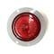 Truck-Lite Led, Red Round, 2 Diode, Marker Clearance Light, P2, Gray Polycarbonate Flange Mount 10251R3 - alternate 4